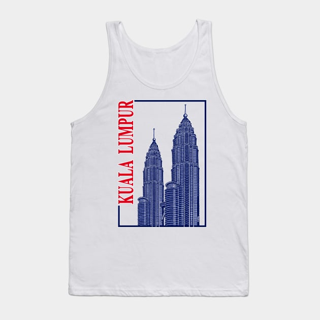 Kuala Lumpur Tank Top by NewSignCreation